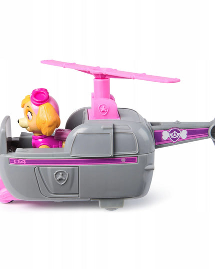 PAW Patrol Skye sraigtasparnis gelbėjimo transporto priemonė + šuniuko figūrėlė