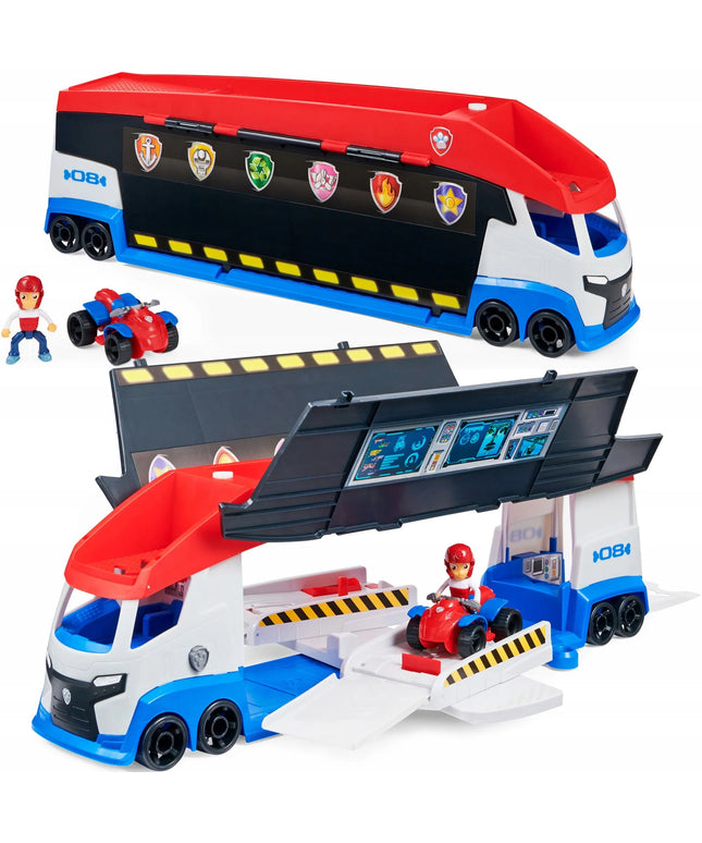 PAW Patrol sunkvežimis Paw Patroller didelis 70 cm + Ryder figūrėlė ir transporto priemonė