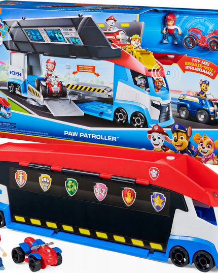 PAW Patrol sunkvežimis Paw Patroller didelis 70 cm + Ryder figūrėlė ir transporto priemonė