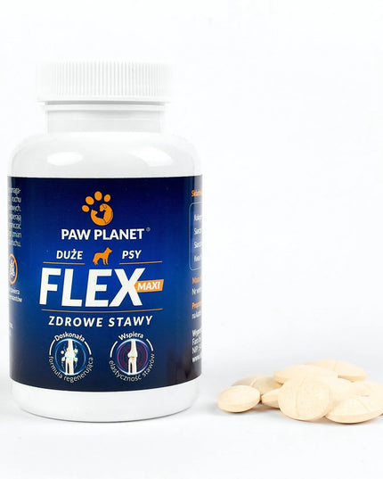 PAW PLANET FLEX MAXI 120 tabl. sąnarių papildai šunims su hialurono rūgštimi