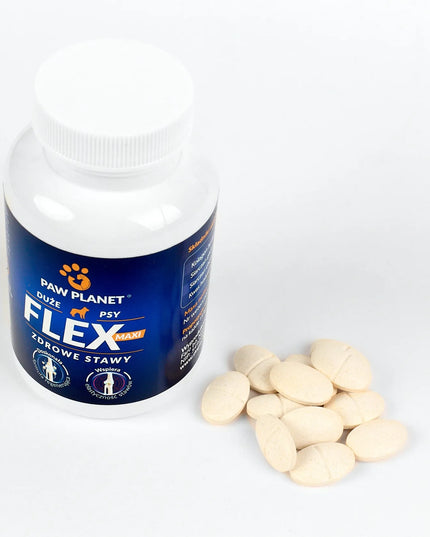 PAW PLANET FLEX MAXI 120 tabl. sąnarių papildai šunims su hialurono rūgštimi