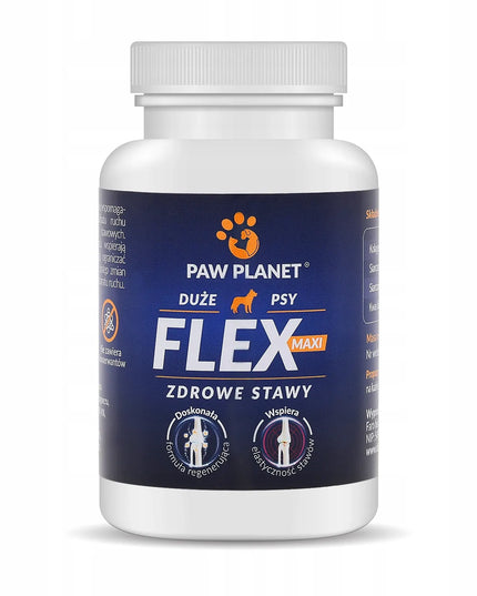 PAW PLANET FLEX MAXI 120 tabl. sąnarių papildai šunims su hialurono rūgštimi