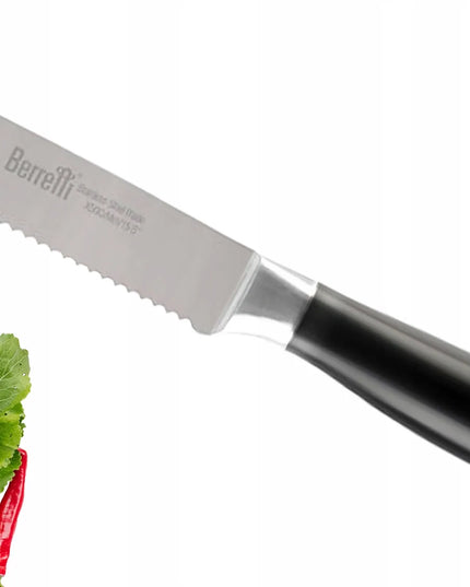 Peilių rinkinys laikiklyje Berretti Grande + Fiskars drožtukas