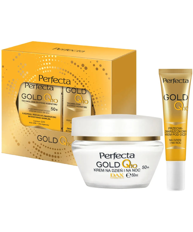 PERFECTA GOLD Q10 kosmetikos rinkinys 50+ kremas + kremas paakiams
