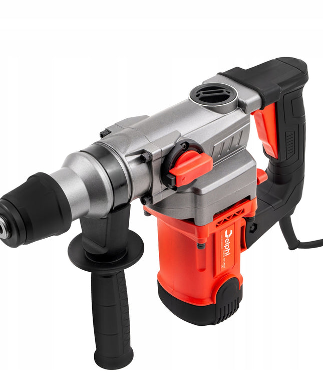 Perforatorius Delphi Tools SDS+ 2200W su 3 funkcijomis, kaltu ir grąžtų rinkiniu lagamine – galingas smūginis gręžtuvas betonavimui, medžiui ir metalui