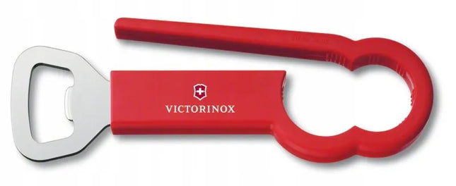 PET butelių atidarytuvas Victorinox 7.6912 raudonas, plieninis, pagamintas Šveicarijoje