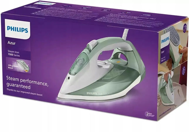PHILIPS Azur 7000 serijos garinis lygintuvas, 2600 W, žalias, DST7012/70