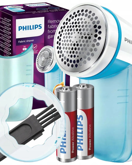 PHILIPS elektrinis audinių skustuvas drabužiams, megztiniams ir audiniams su baterijomis