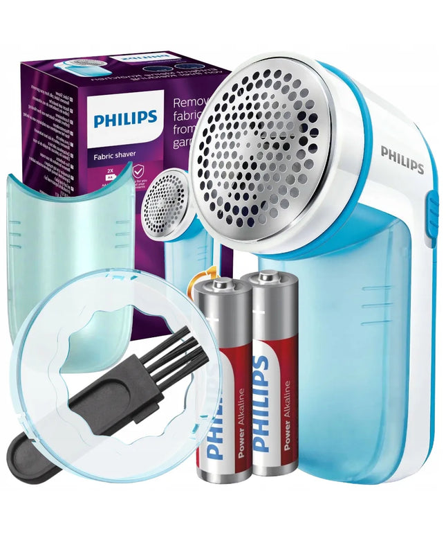 PHILIPS elektrinis audinių skustuvas drabužiams, megztiniams ir audiniams su baterijomis