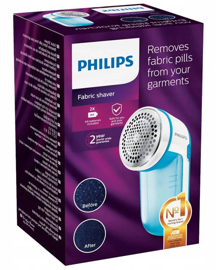 PHILIPS elektrinis audinių skustuvas drabužiams, megztiniams ir audiniams su baterijomis