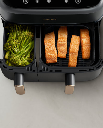 Philips Ovi Dual Basket NA352/00 dviejų kamerų karšto oro gruzdintuvė 9L