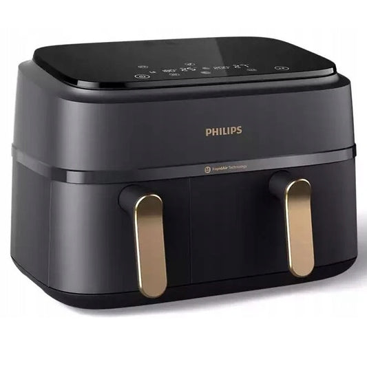 Philips Ovi Dual Basket NA352/00 dviejų kamerų karšto oro gruzdintuvė 9L