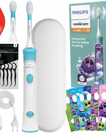 PHILIPS SONICARE KIDS elektrinis dantų šepetėlis vaikams su dėklu