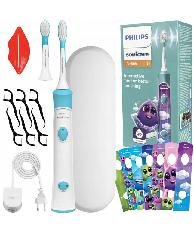 PHILIPS SONICARE KIDS elektrinis dantų šepetėlis vaikams su dėklu