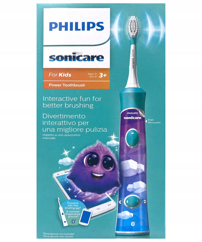 PHILIPS SONICARE KIDS elektrinis dantų šepetėlis vaikams su dėklu