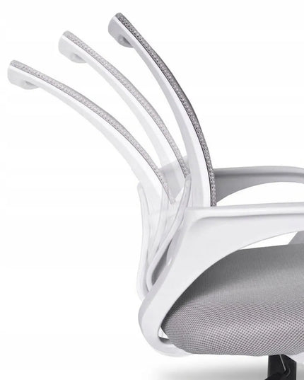 Pilka biuro kėdė GIOSEDIO NFX011, ergonomiškas sukamasis fotelis