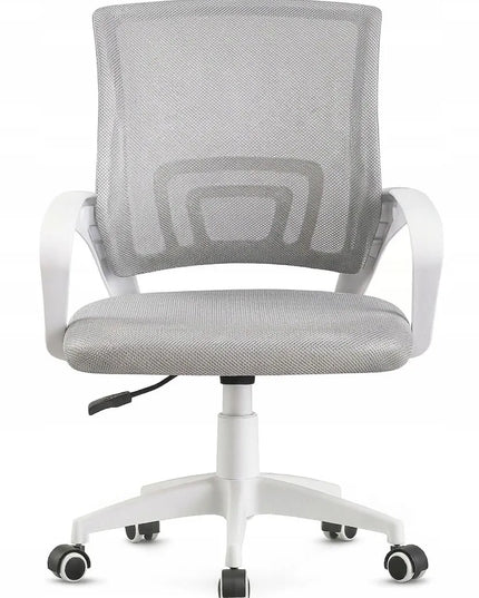 Pilka biuro kėdė GIOSEDIO NFX011, ergonomiškas sukamasis fotelis