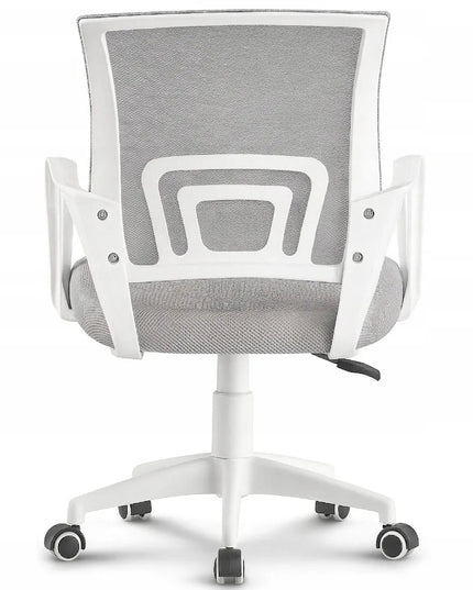 Pilka biuro kėdė GIOSEDIO NFX011, ergonomiškas sukamasis fotelis