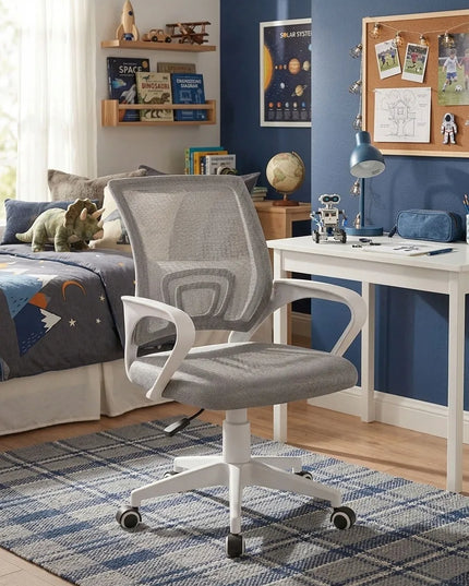 Pilka biuro kėdė GIOSEDIO NFX011, ergonomiškas sukamasis fotelis