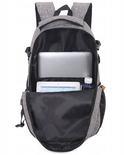 Pilka kuprinė vyrams ir moterims, kompiuteriui, mokyklai, darbui