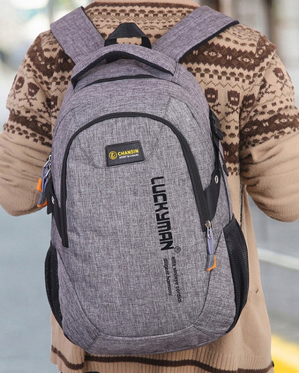 Pilka kuprinė vyrams ir moterims, kompiuteriui, mokyklai, darbui