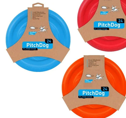 PitchDog žaislas šunims, skraidantis diskas, 24 cm skersmens, rožinis