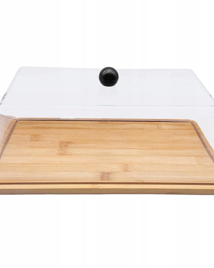 Pjaustymo ir patiekimo lenta su dangčiu 35x22,5x15,5 cm mėsai ir sūriams