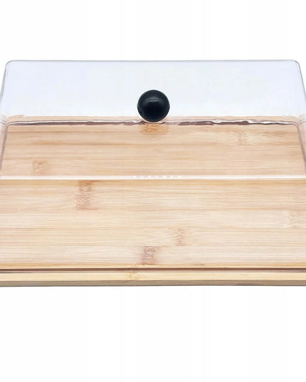 Pjaustymo ir patiekimo lenta su dangčiu 35x22,5x15,5 cm mėsai ir sūriams