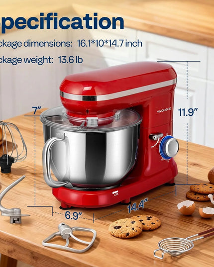 Planetarinis virtuvinis kombainas su kaitinamu dubeniu 6 funkcijos 1500W galingas