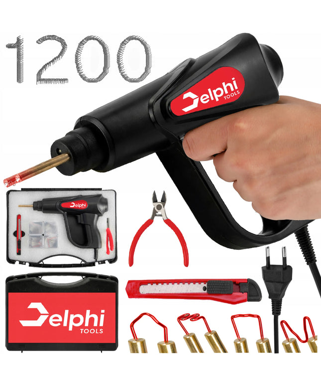 Plastiko suvirinimo aparatas Delphi Tools, 1200 kabių rinkinys, 70W