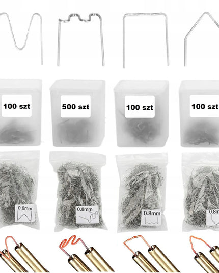 Plastiko suvirinimo aparatas Delphi Tools + 800 sąsagų