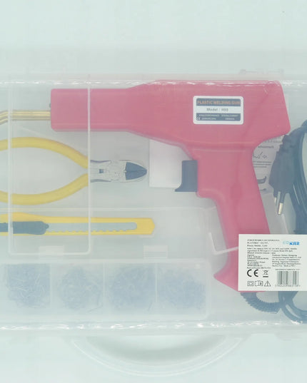 Plastiko suvirinimo aparatas Edkar, 200 sąvaržų, žnyplės