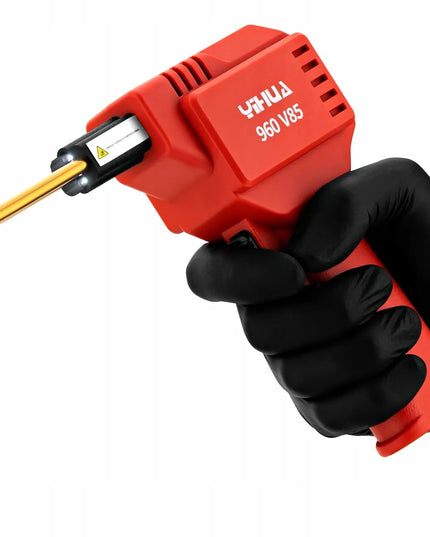 Plastiko suvirinimo aparatas + GALINGAS SEGTUVAS SUVIRINIMO APARATAS 400x SĄSAGĖLĖS PLASTIKUI 8786D