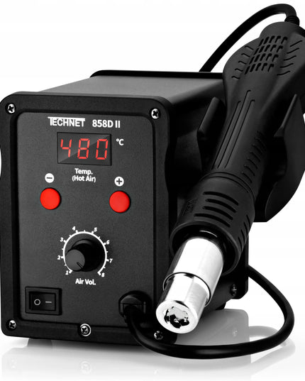 Plastiko suvirinimo aparatas ir segiklis Technet 858D II ZT5 su priedais