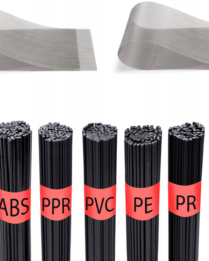 Plastiko suvirinimo stotelė Delphi Tools 858D su karšto oro lituokliu, 500 g plastiko rišikliu ir pilnu priedų komplektu