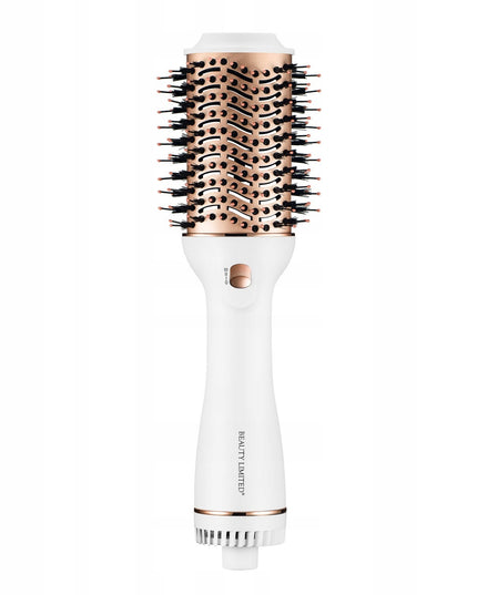 Plaukų džiovintuvas šepetys 1200W su turmalino jonizacija ir 3 režimais | HotComb White Beauty Limited®