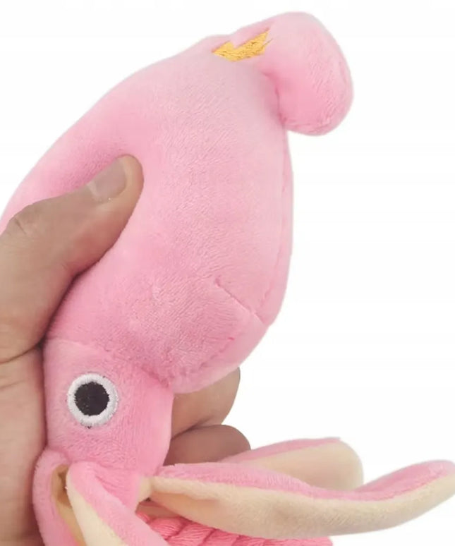 PLIUŠINIS KALMARAS AŠTUONKOJIS ŽAISLAS ŠUNIMS GIRGŽDANTIS TVIRTAS 34 cm