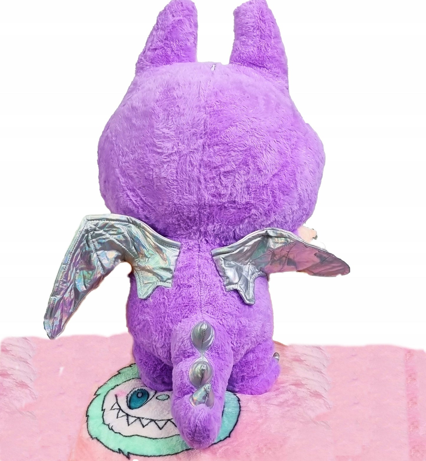 Labubu Didelis Pliušinis Žaislas XXL su Sparnais 50 cm + Antklodė 160 cm