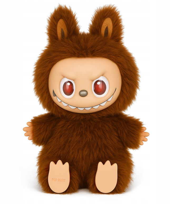 Didelis pliušinis žaislas Labubu 40 cm – kolekcinė pliušinė lėlė su ausimis ir šypsena