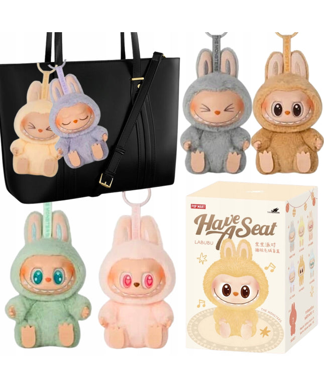 Pliušinis žaislas raktų pakabukas Labubu The Monsters 15cm kolekcinis žaislas atsitiktinė spalva