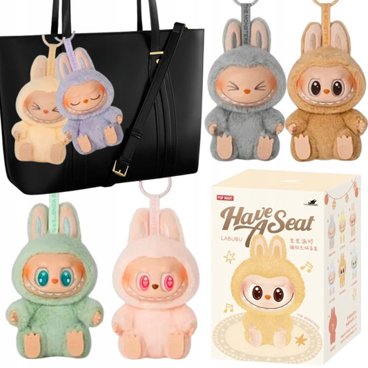 Pliušinis žaislas raktų pakabukas Labubu The Monsters 15cm kolekcinis žaislas atsitiktinė spalva