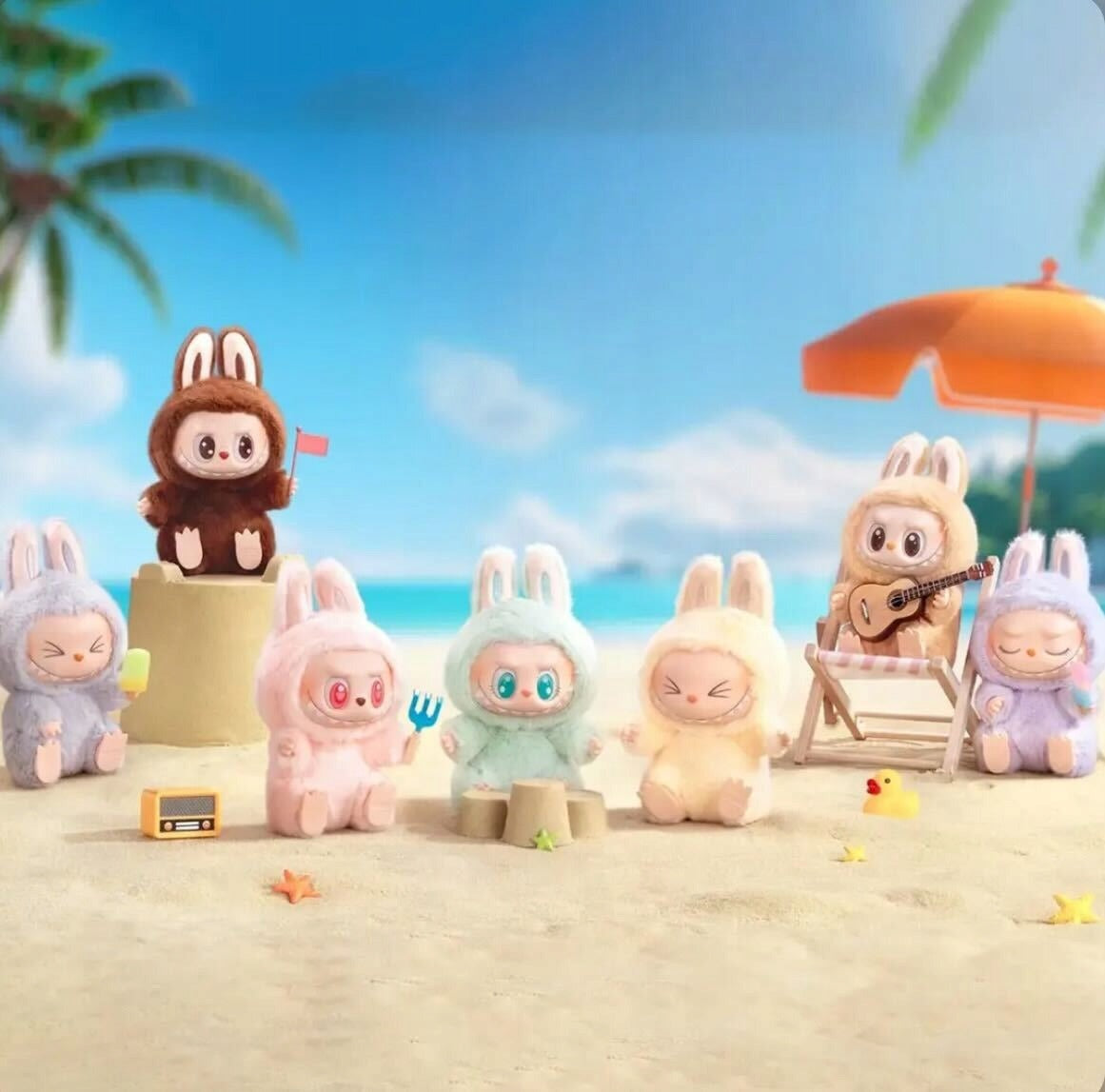 Pliušinis žaislas raktų pakabukas Labubu The Monsters 15cm kolekcinis žaislas atsitiktinė spalva