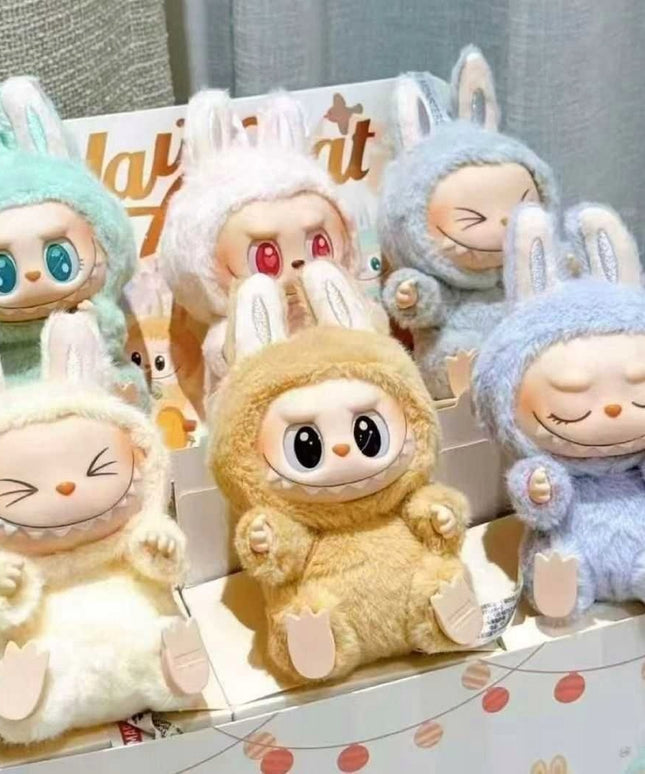 Pliušinis žaislas raktų pakabukas Labubu The Monsters 15cm kolekcinis žaislas atsitiktinė spalva