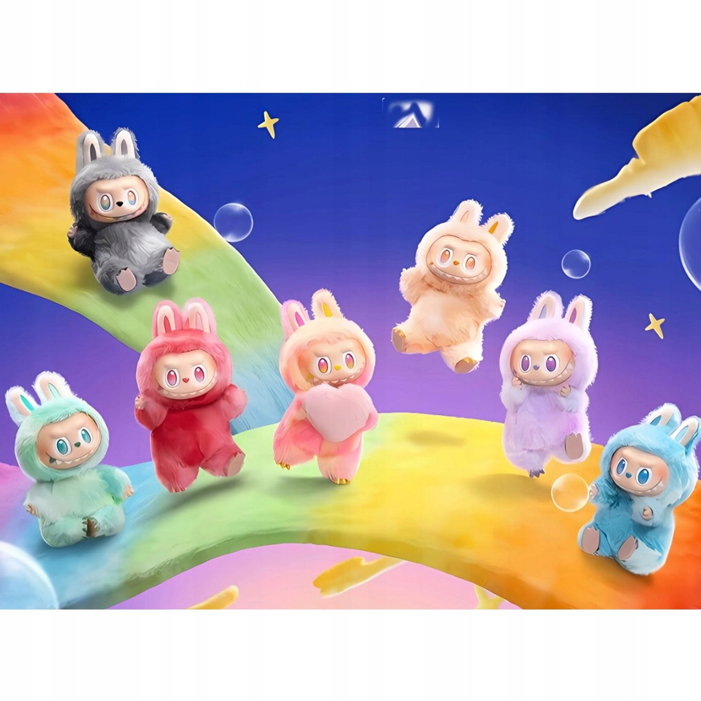 Labubu pliušinis žaislas - raktų pakabukas, The Monsters 16cm atsitiktinė spalva kolekcinis žaislas