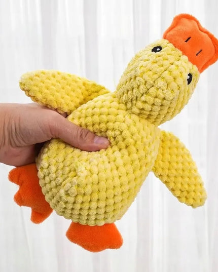 Pliušinis žaislas šunims – raminanti antis miegui ir kramtymui, 25 cm