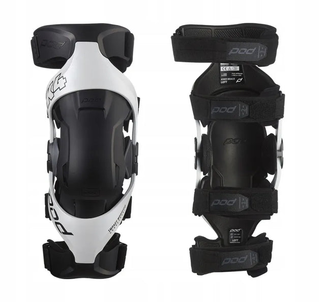 POD K4 2.0 kelių įtvarai WHITE/BLACK M/L (pora)