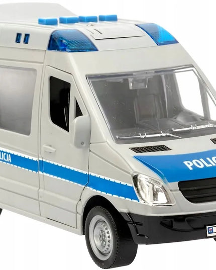 Policijos furgonas QULKI su šviesos ir garso efektais