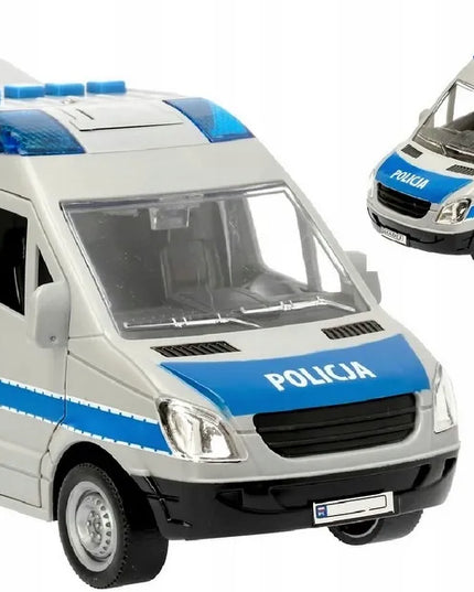 Policijos furgonas QULKI su šviesos ir garso efektais