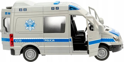 Policijos furgonas QULKI su šviesos ir garso efektais