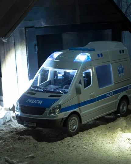 Policijos furgonas QULKI su šviesos ir garso efektais